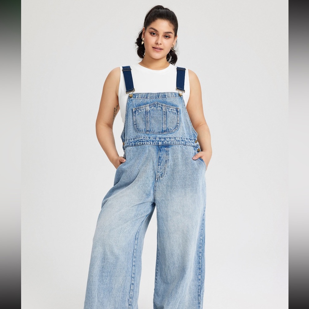 Women's Blue Denim Overalls